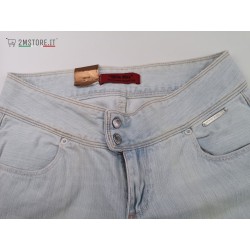 LEVI'S RED TAB WHITE COTTON LOT #556 BILLY MAY HEART POCKET STRAIGHT LEG  JEANS