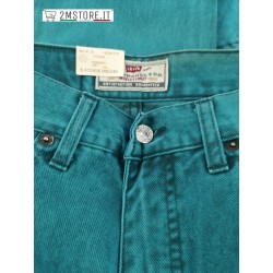 LEVI'S Jeans Donna LEVIS 441 Turchese Slim Fit Gamba Dritta