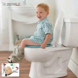 Riduttore WC per Bambini Pieghevole Portatile da Viaggio - BLU o ROSA