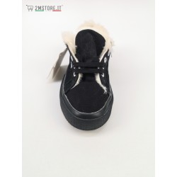 Scarpe Uomo Inverno SUPERGA 2750 COBU NEW Nero con eco pelo ORIGINAL VINTAGE